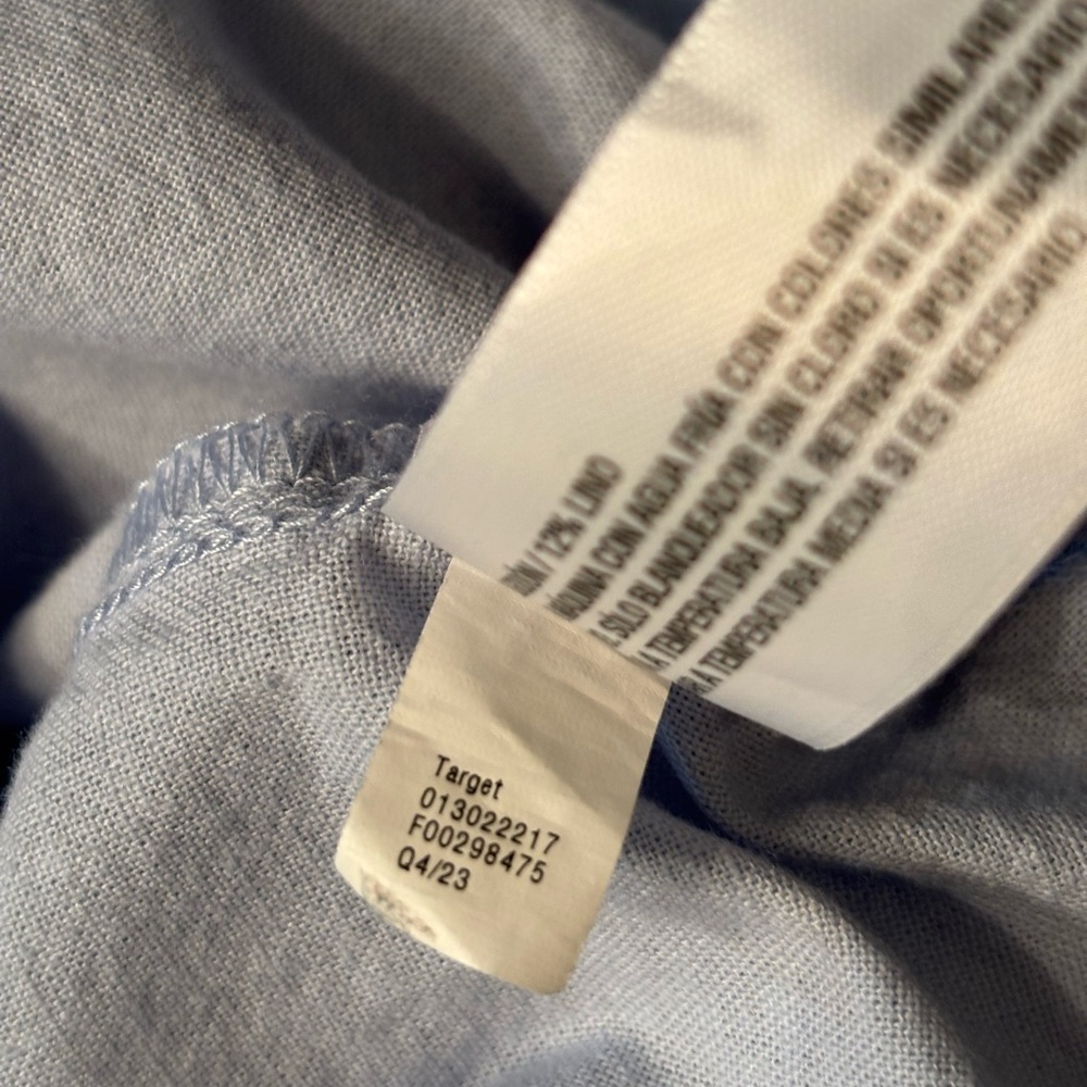 Universal Thread Cropped Fit Button Down Long Sle… - image 8